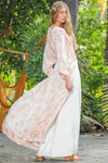 Pink Floral Kaftan