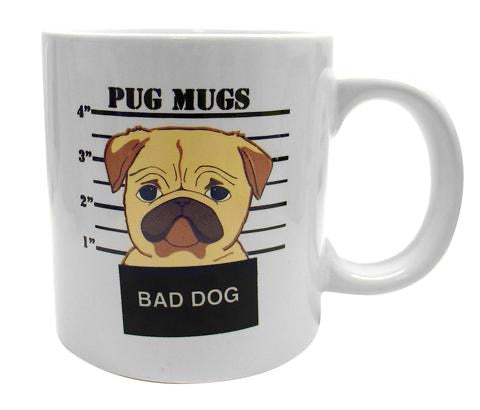 Bad Dog Pug On Mug