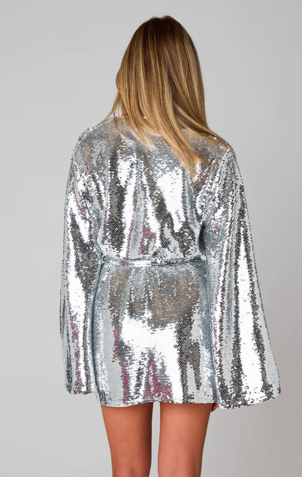 roll sequin dress Rock & Roll Denim Sequin Star Mini Dress BWD0R02752