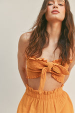 Sunset Smocked Tube Top