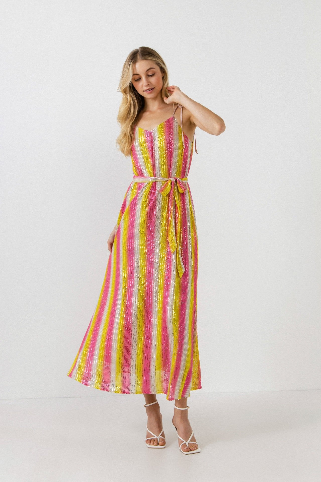 sequin stripe maxi dress Jovani Sequin-Stripe Long Prom Dress 22314 Olive/Lime / 0