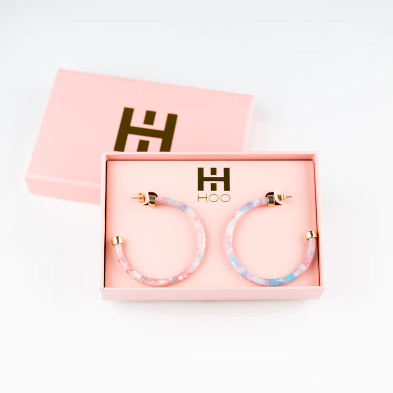 Cotton Candy Hoops