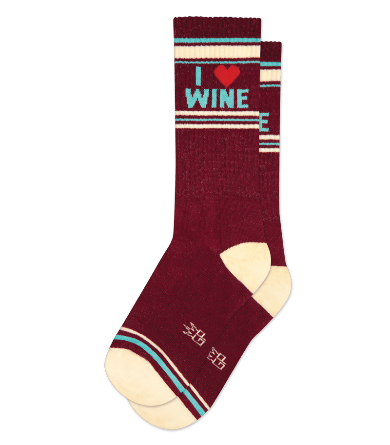 I Love Wine Socks