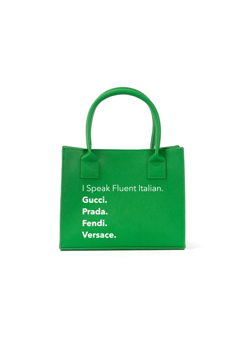 Mini Modern Tote Fluent Italian Kiwi