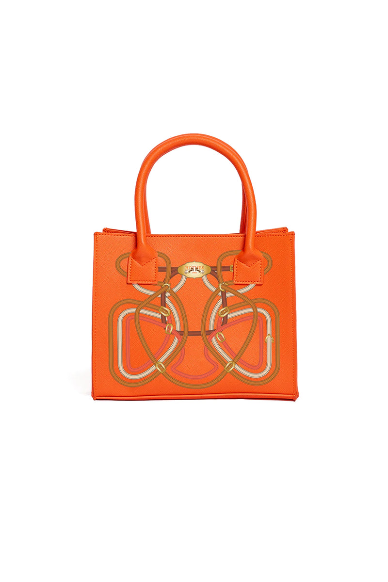 Hotmes Belts Mini Vegan Tote Tangerine