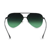 Smaller Megan 2- Dark Green Metal Aviator Sunglasses