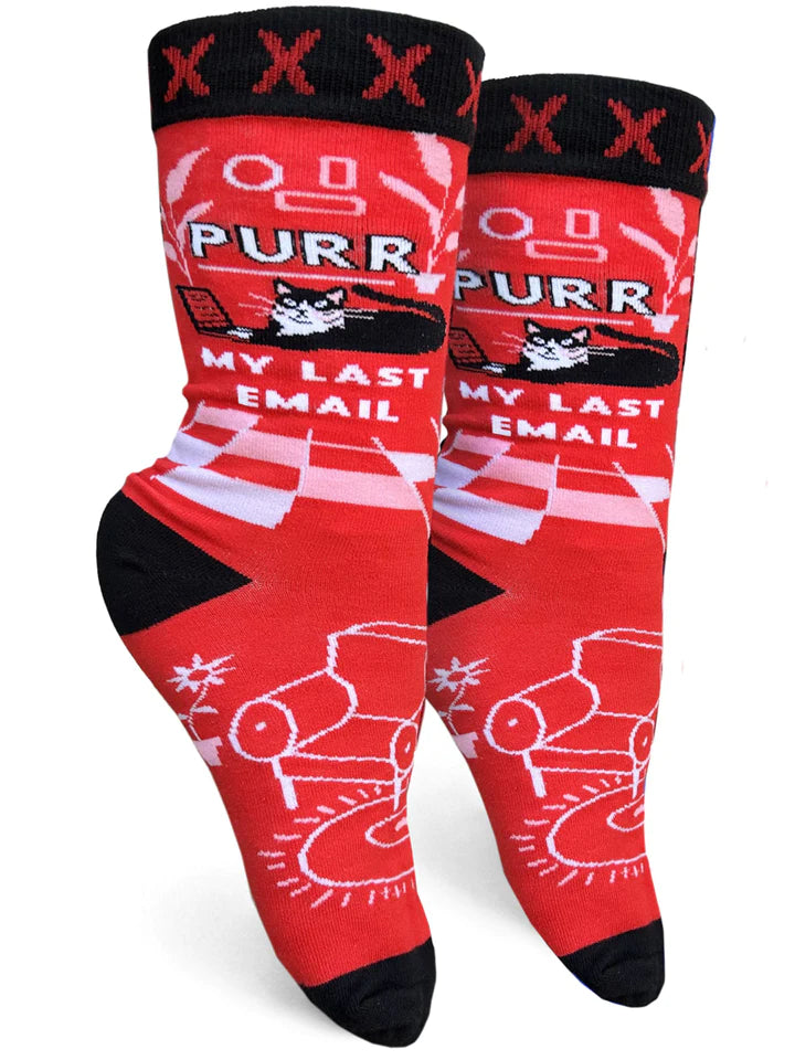 Purr My Last Email Socks