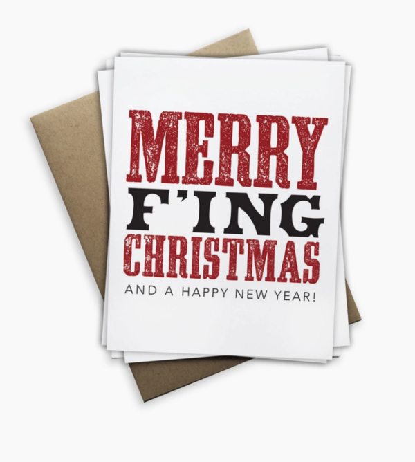 Merry F'ing Christmas Notecard Box Set
