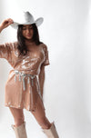 Castaway Nude Sequin Dress