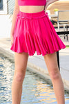Hot Pink Ruffle Skirt