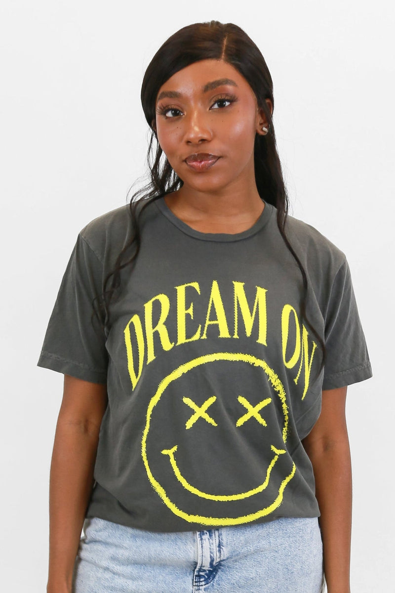 Dream On X Smiley Oversized Tee