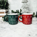 Mama Needs a Silent Night Green Mug