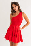 Red Shoulder Dress