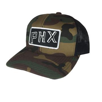 PHX Trucker Hat Camo or Black