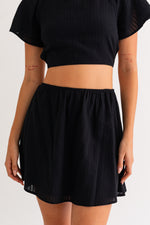 Black Flare Skirt