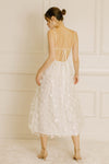 Ivory Daisy Applique Dress-FINAL SALE ITEM