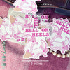 Hell On Heels Pink Boots - Western Vinyl Sticker