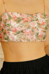 Ruched Rose Crop Top