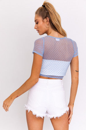 Short Sleeve Asymmetrical Top