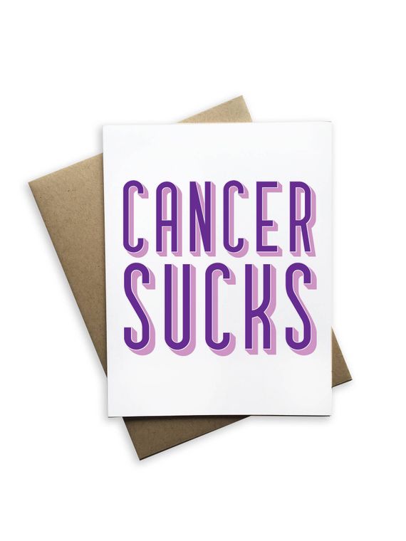Cancer Sucks Card for Cancer