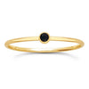 14k Gold Filled Black Gem Ring