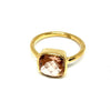 Morganite Gold Gem Ring