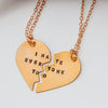 I Hate Everyone Too Broken Hearts Friendship Necklace STERLING SILVER