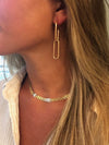 paper clip dangle earrings