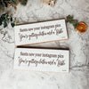 Deck the Halls Funny Holiday wooden Sign