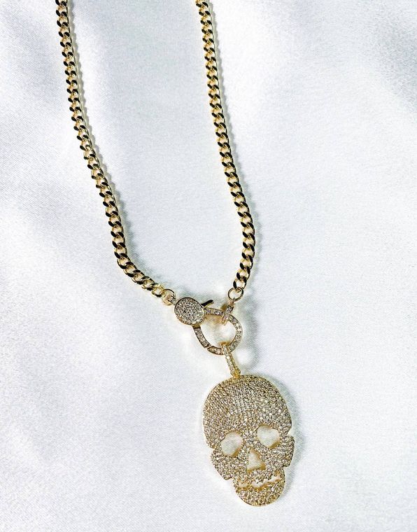 Diamond Skull Necklace