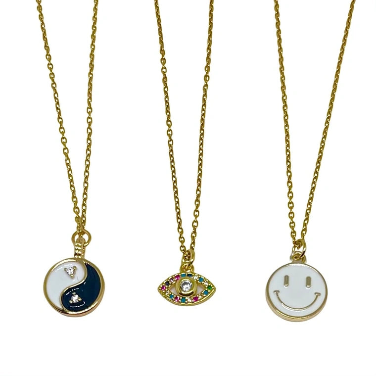 Ember Charm Necklaces-YIN YANG