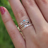 14k Gold Filled Black Gem Ring