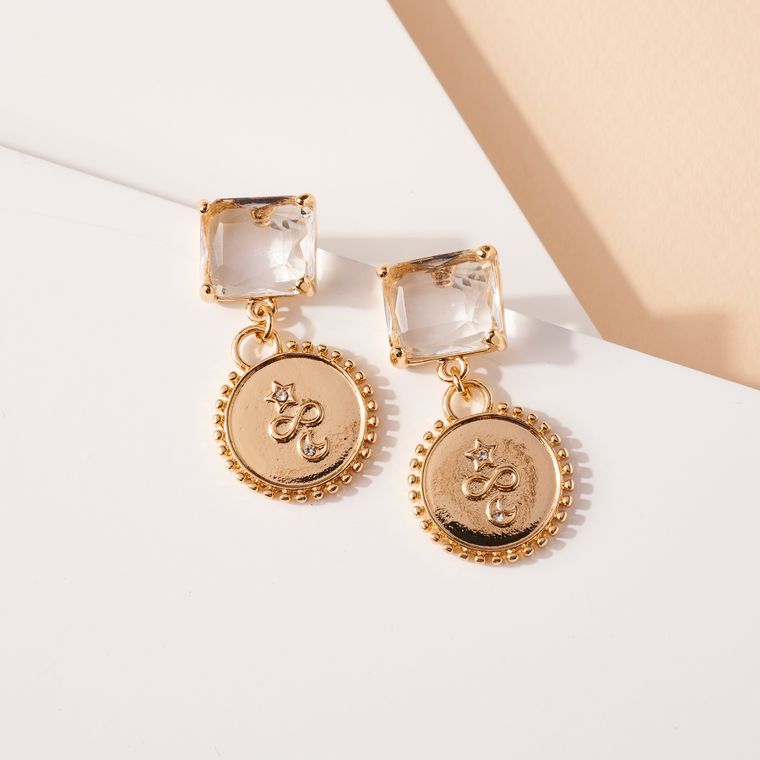 Celestial Glass Stone Dangling Earrings