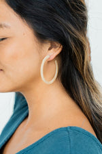 Cameron Hoops - Natural / Acrylic Hoop Earrings