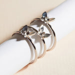 Set of 3 Butterfly Rings
