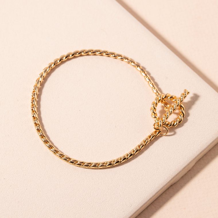 Metal Rope Toggle Bracelet