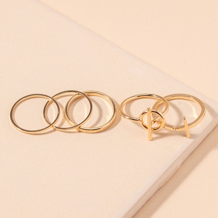 Set of 5 Toggle Cross Rings