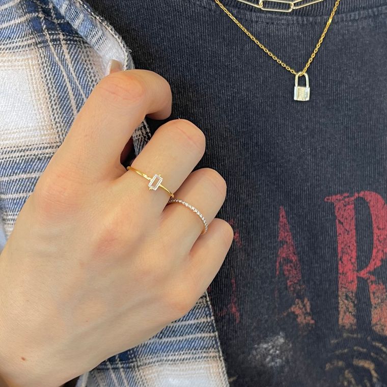 Colette Gold Crystal Ring