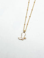 Dainty Cowboy Boot Necklaces