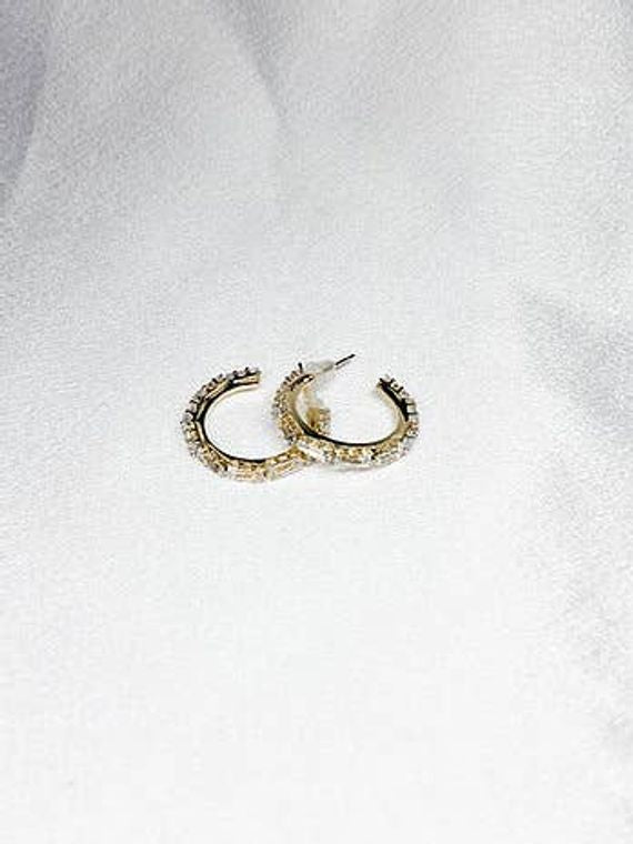 Diamond Ice Hoops