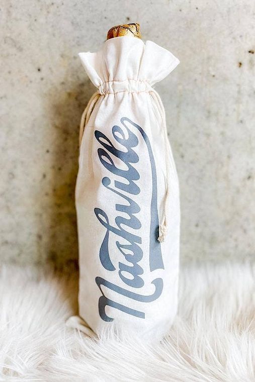 Retro Nashville Wine Bag