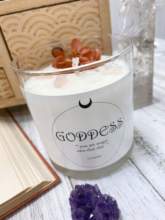 Goddess soy wax candle