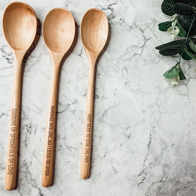 Stir the Pot - Handmade Spoon Rests + Wooden Spoon With Ribbon & Tag