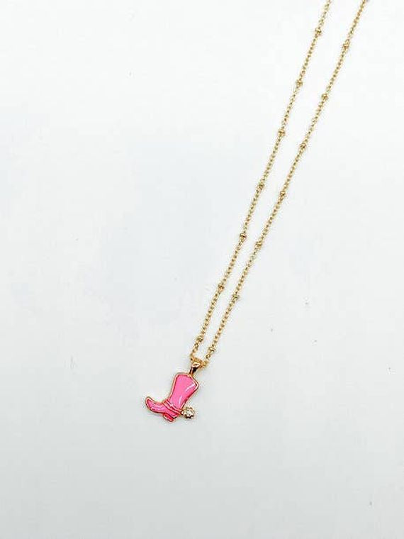 Dainty Cowboy Boot Necklaces