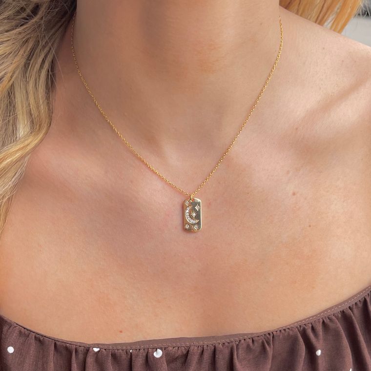 Celestial Gold Necklaces-OPAL STARBURST