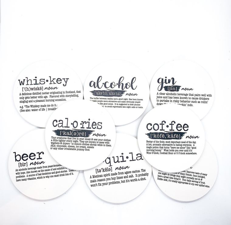 Alcohol| Handmade Ceramic Coaster