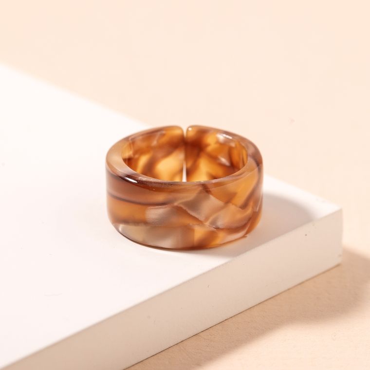 Acetate Tortoise Rings Set