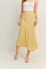 Satin Midi Skirt