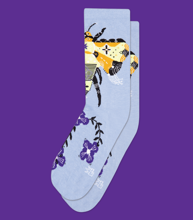 Bee and Flowers Socks