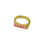 Howdy Gold Ring